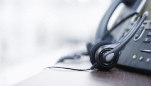 Telephone and headset