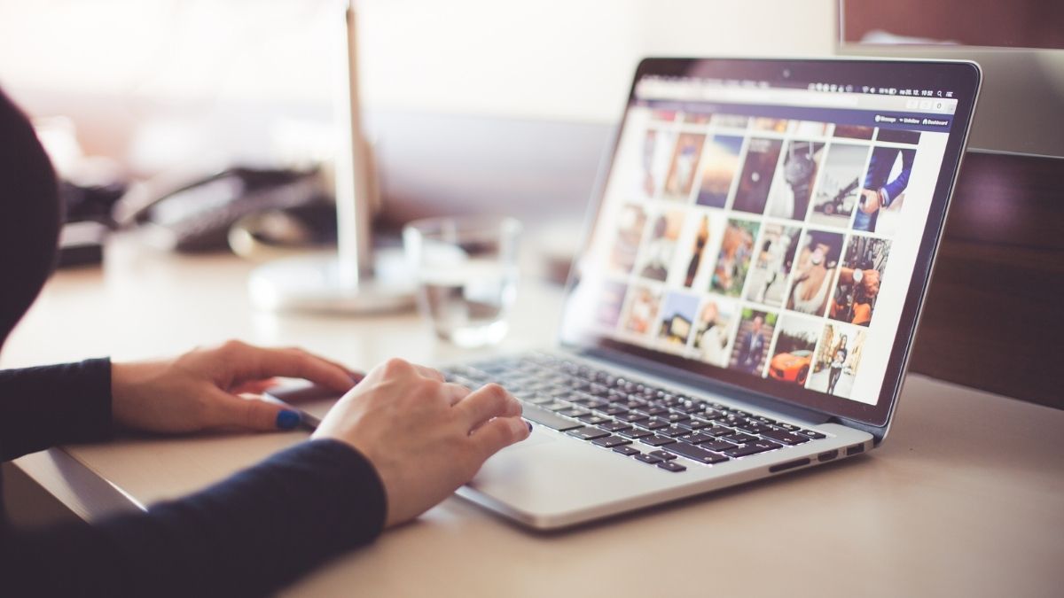 Man using laptop to fix internet connection problems