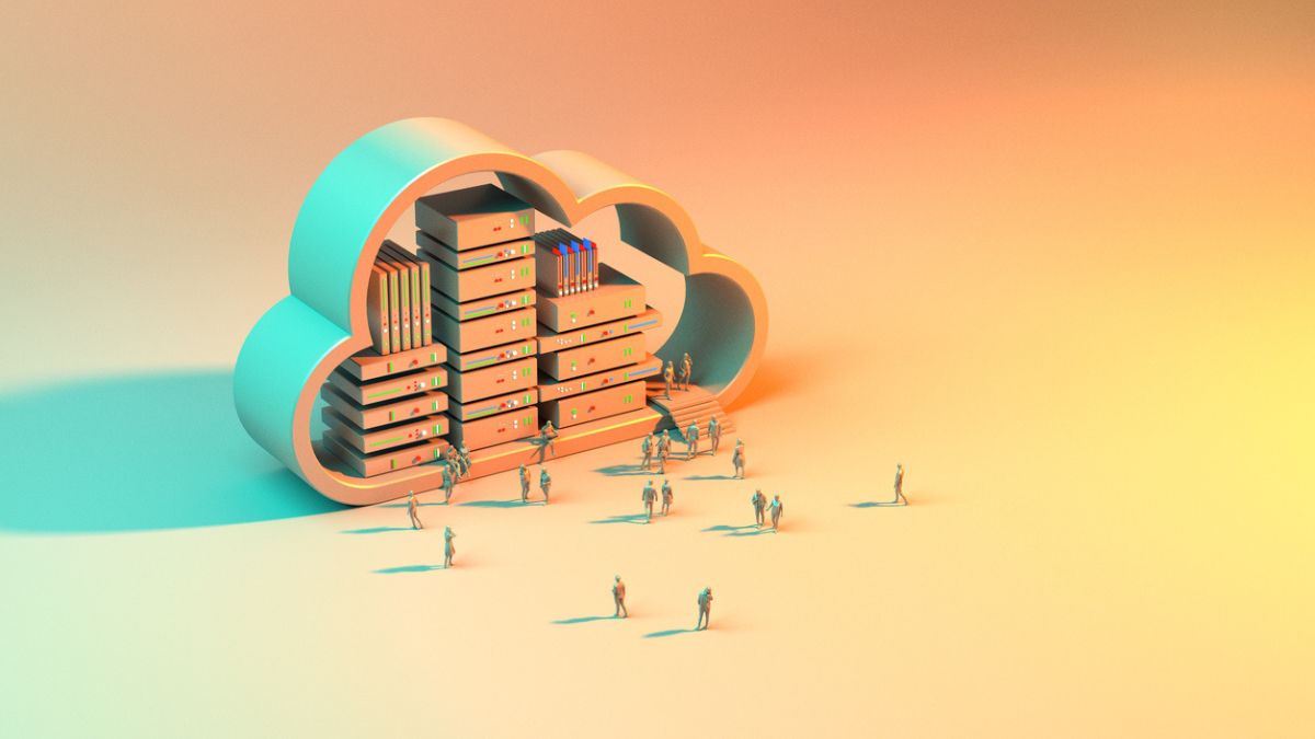 cloud logo full of books